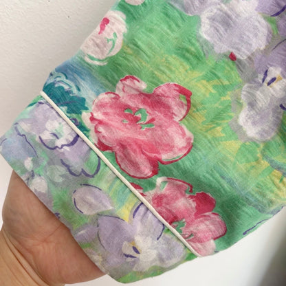Watercolor Floral Robe L