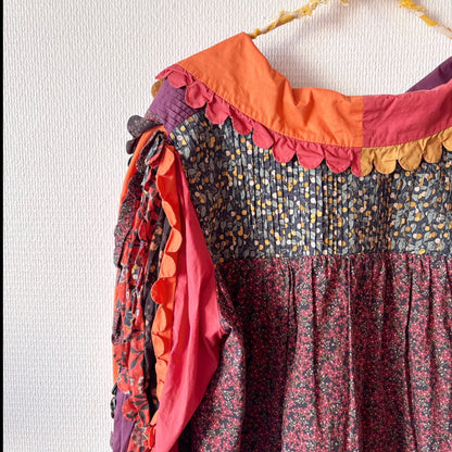 Horror Vacui Patchwork Heart Blouse M/L
