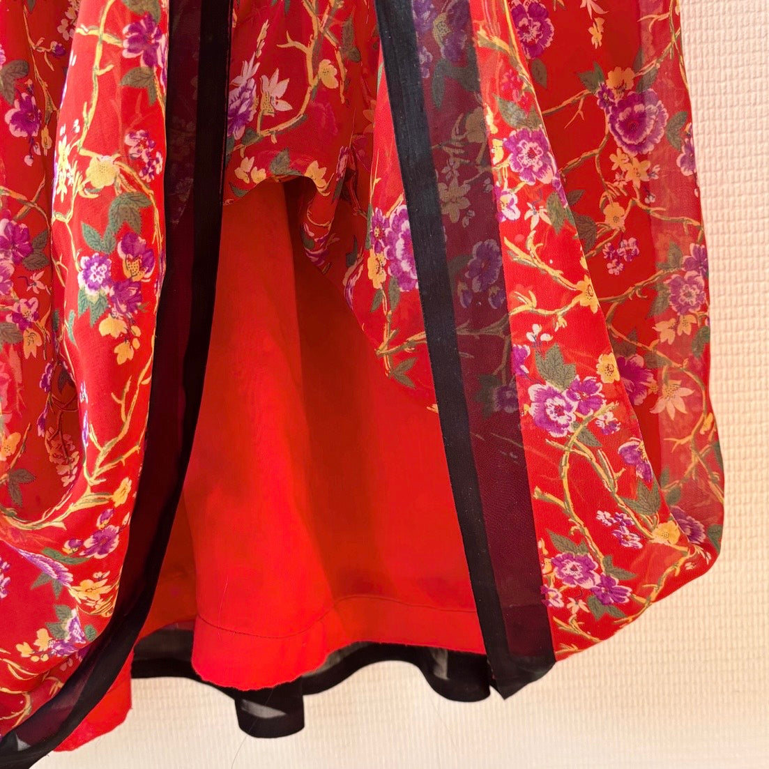 Retro Floral Soft Dress M