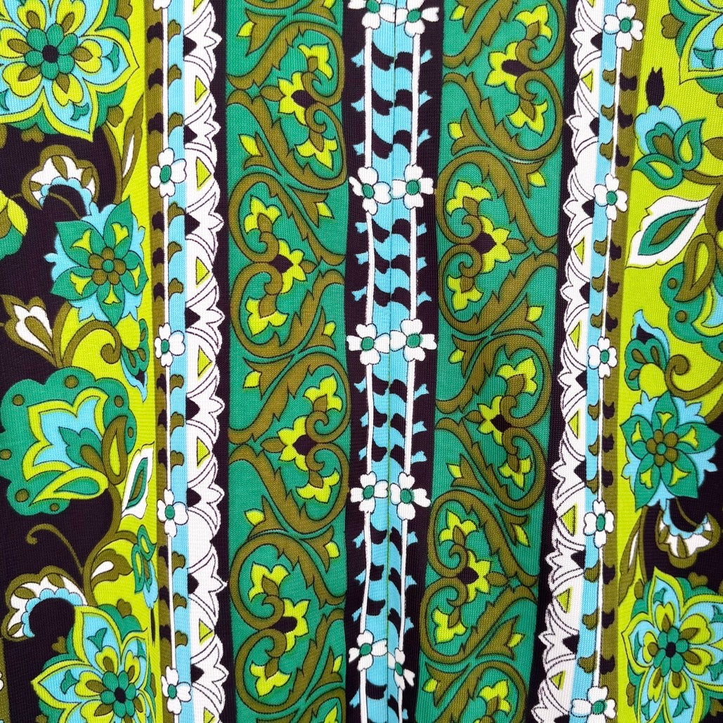 Retro Boho Folk Print Maxi Dress