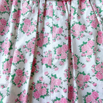 Vintage Floral Cotton Two-Piece Set