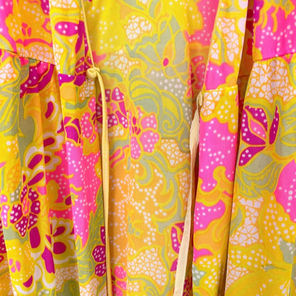 Vintage 70s Psychedelic Nylon Lounge Set M