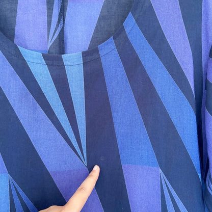 Vintage Marimekko Geometric Cotton Dress M/L