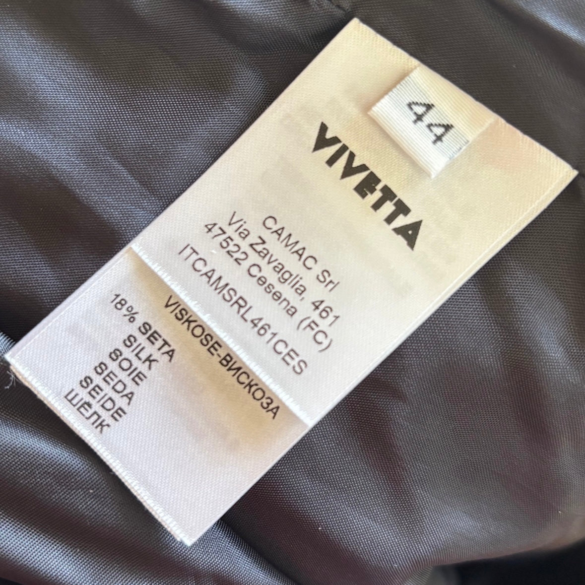 Vivetta Black Velour Skirt M/L