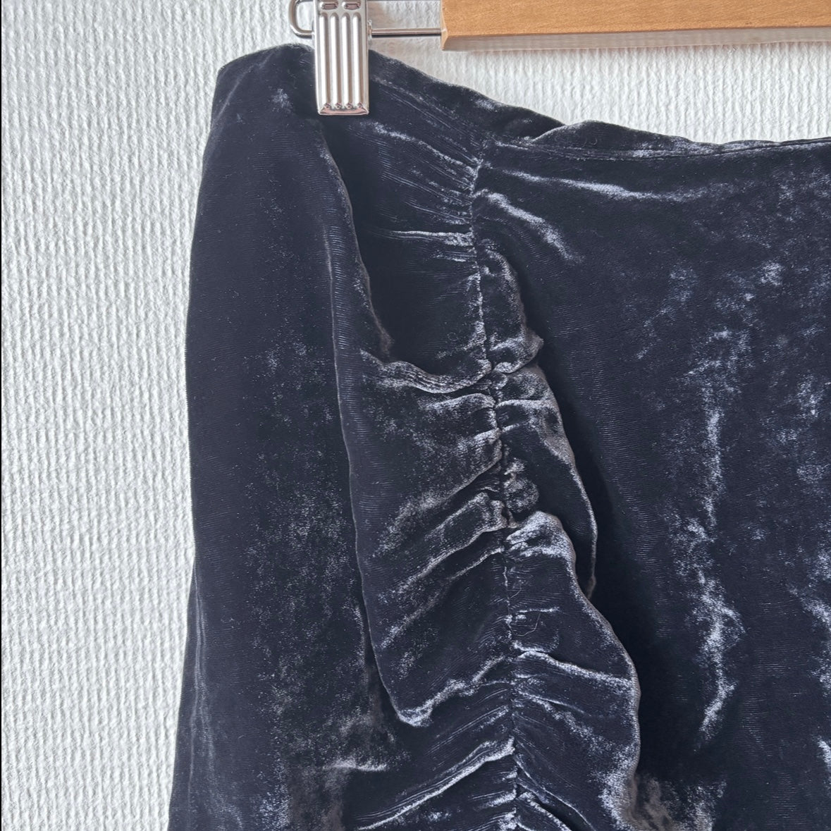 Vivetta Black Velour Skirt M/L