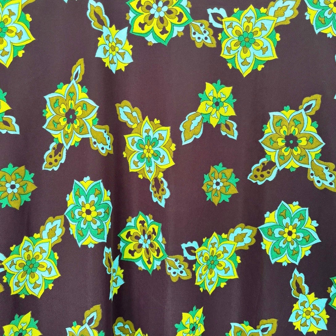 Retro Boho Folk Print Maxi Dress