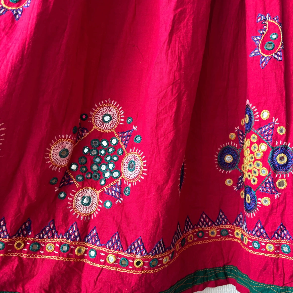 Vintage Indian Embroidered Skirt