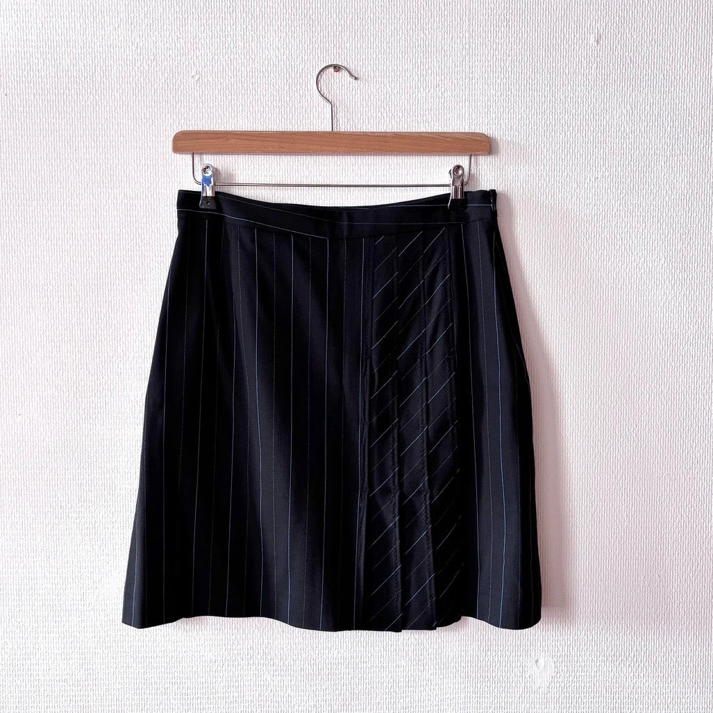 Ivo Nikkolo Virgin Wool Pinstripe Skirt Suit Set M/L