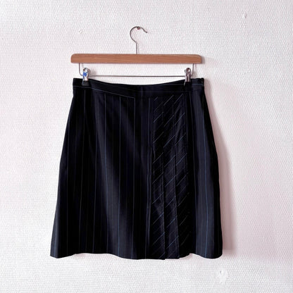 Ivo Nikkolo Virgin Wool Pinstripe Skirt Suit Set M/L