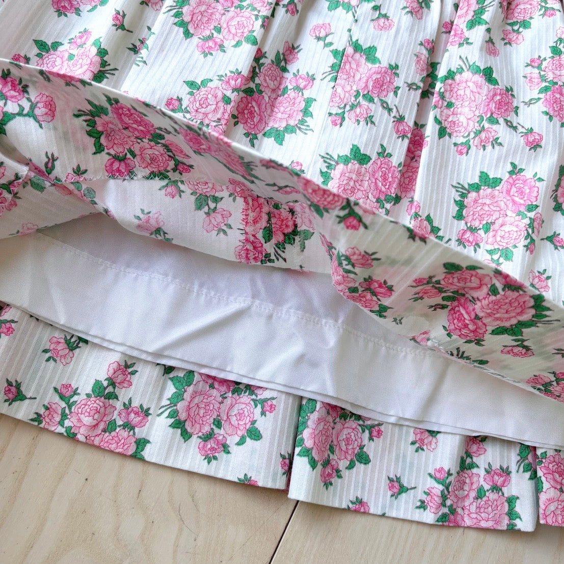 Vintage Floral Cotton Two-Piece Set
