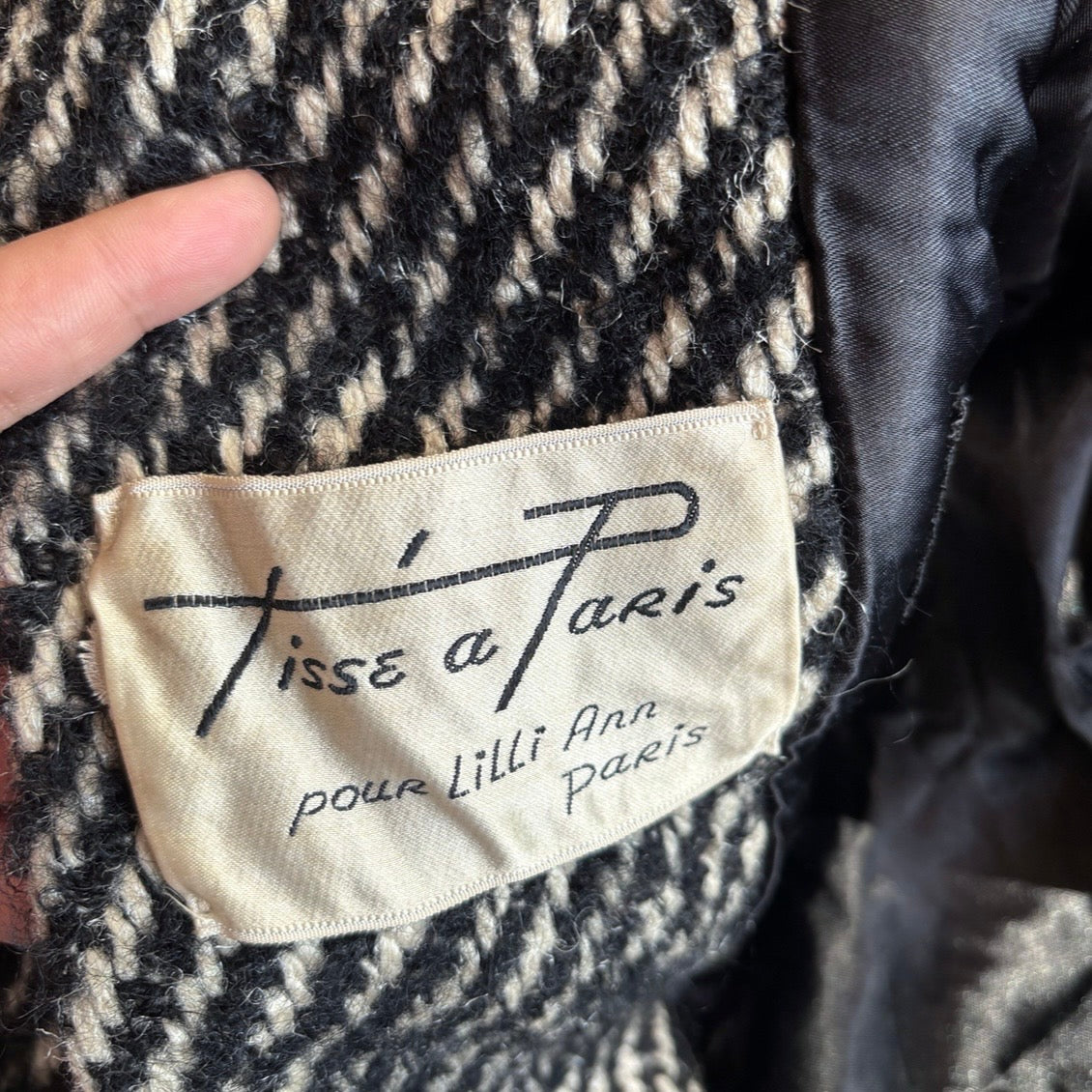 Vintage Lilli Ann Paris Wool Swing Coat