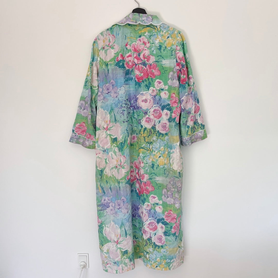 Watercolor Floral Robe L