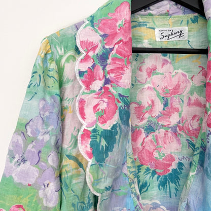 Watercolor Floral Robe L