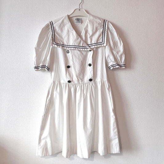 Vintage Laura Ashley Sailor Dress M