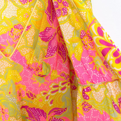 Vintage 70s Psychedelic Nylon Lounge Set M