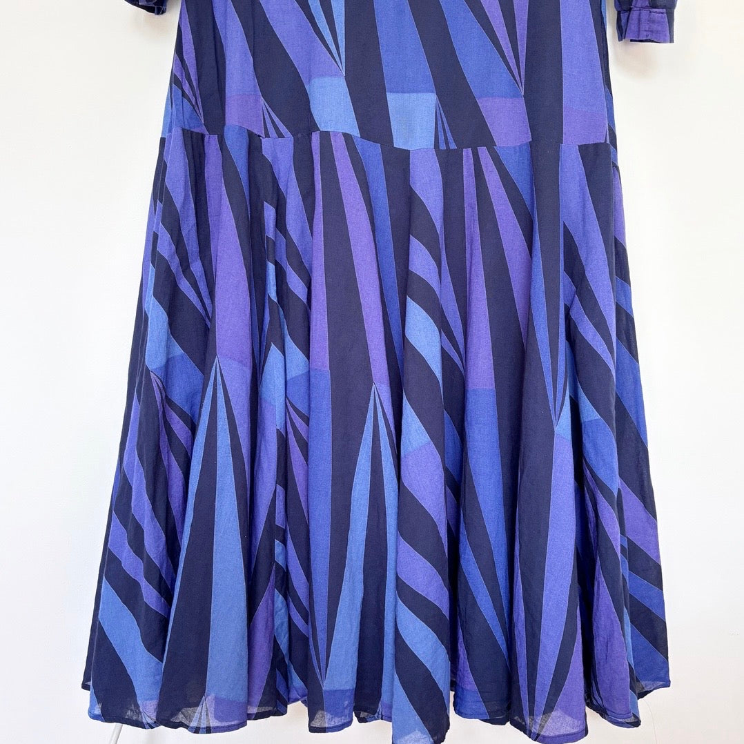Vintage Marimekko Geometric Cotton Dress M/L