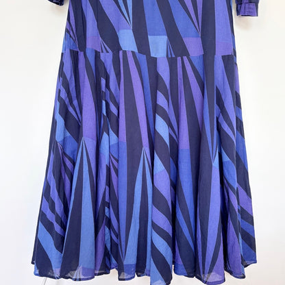 Vintage Marimekko Geometric Cotton Dress M/L