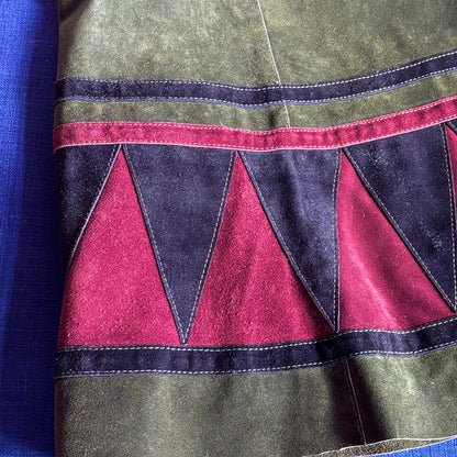Vintage Friitala Finland Suede Leather Two-Piece Set