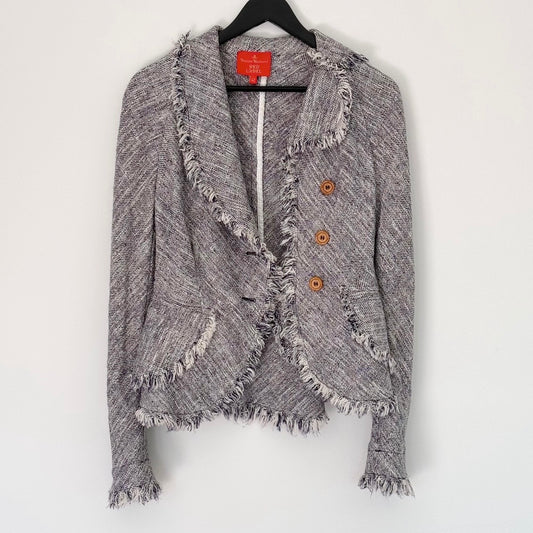 Vivienne Westwood Red Label Frayed Tweed Jacket & Skirt Set M