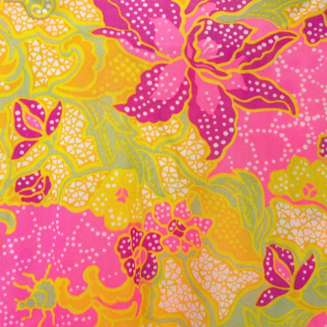 Vintage 70s Psychedelic Nylon Lounge Set M
