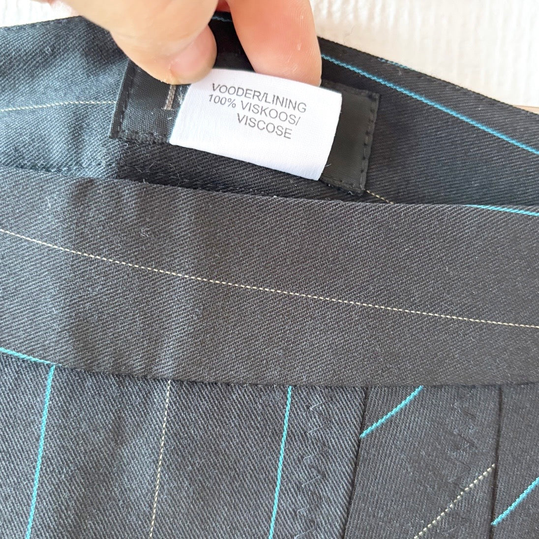 Ivo Nikkolo Virgin Wool Pinstripe Skirt Suit Set M/L