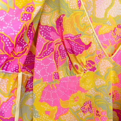 Vintage 70s Psychedelic Nylon Lounge Set M