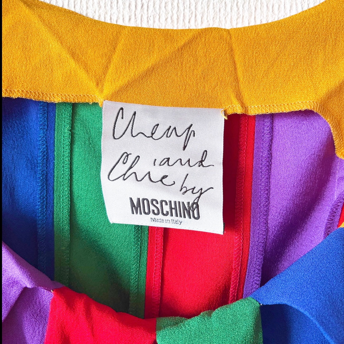 Vintage Moschino Rainbow top S/XS