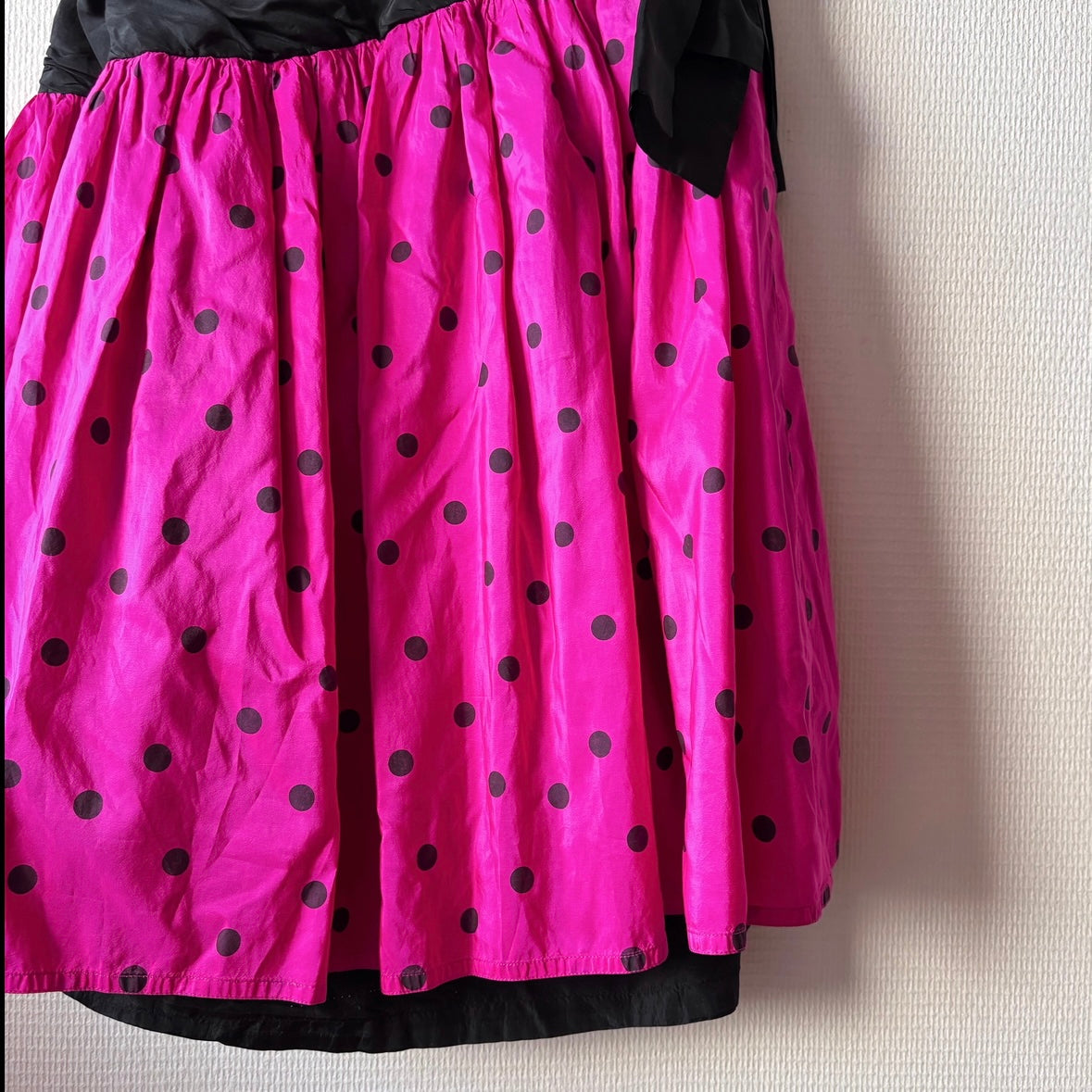 Vintage 80s Carven Boutique Paris Silk Party Dress S/XS