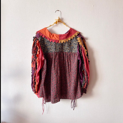 Horror Vacui Patchwork Heart Blouse M/L