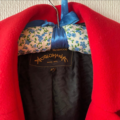 Vivienne Westwood Red Heart Collar Coat