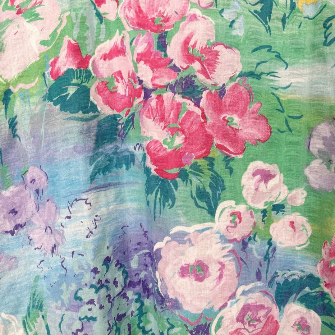 Watercolor Floral Robe L