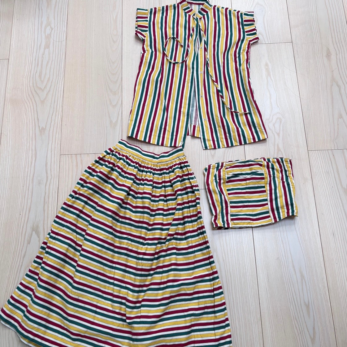 Handmade Striped Three-Piece Set XXS