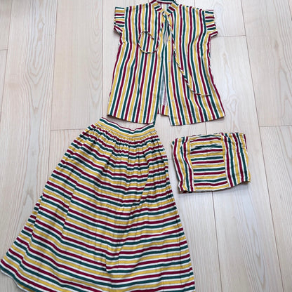 Handmade Striped Three-Piece Set XXS