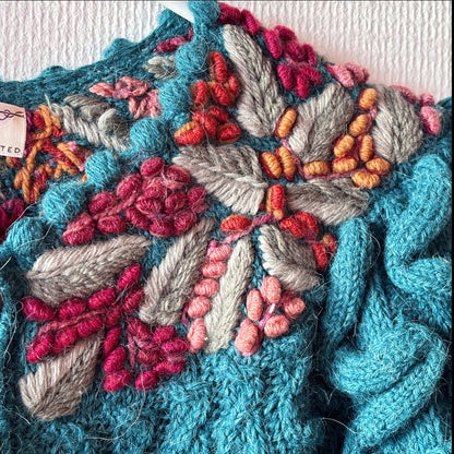 Handmade Wolkenstricker Textured Knit Sweater