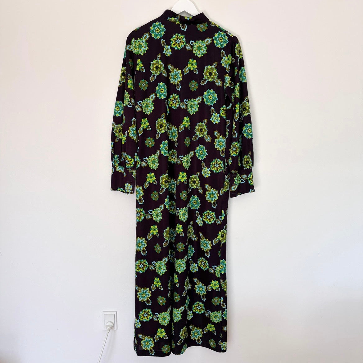 Retro Boho Folk Print Maxi Dress
