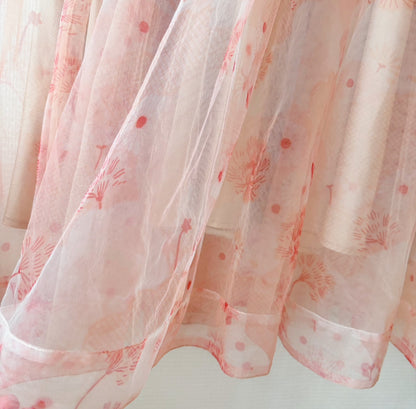 Simone Rocha x H&M pink mesh dress M