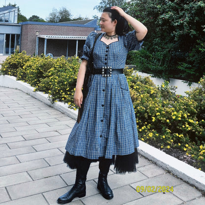 Austrian Folk Dress in Dark Blue