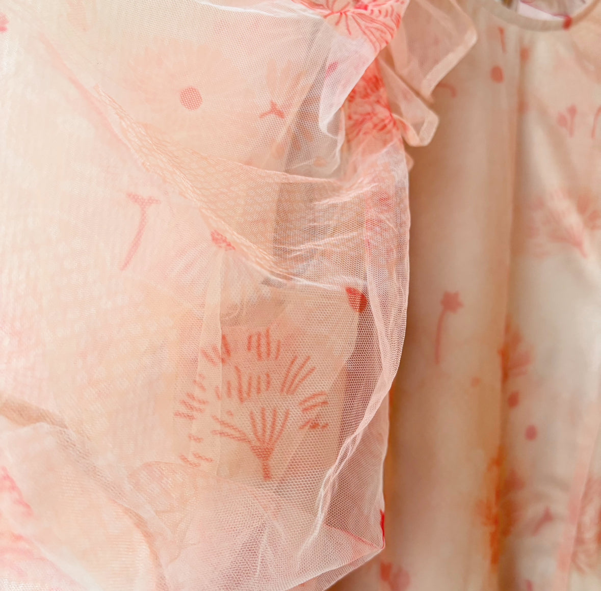 Simone Rocha x H&M pink mesh dress M