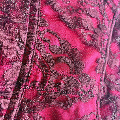 close-up of pattern on Agent Provocateur corset