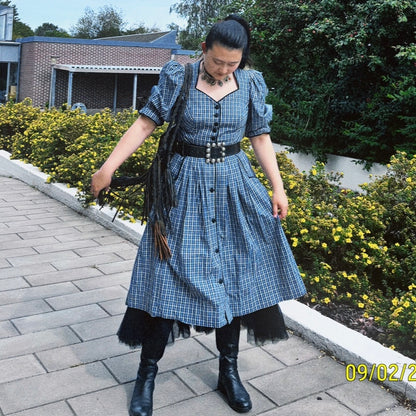 Austrian Folk Dress in Dark Blue