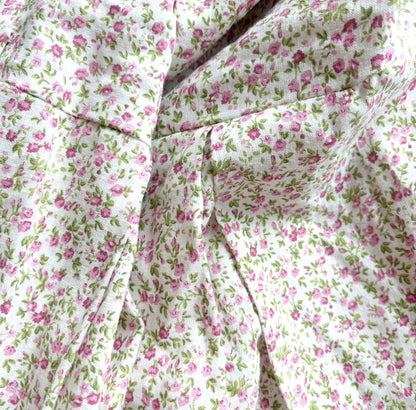 pattern detail on floral folkcore dress