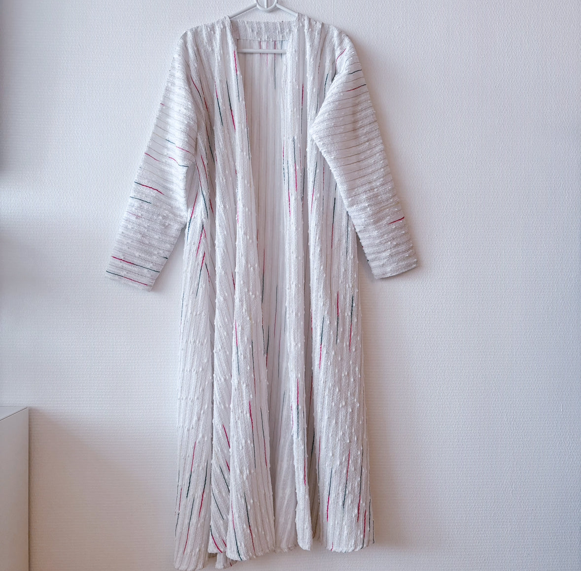 Front view of secondhand white robe