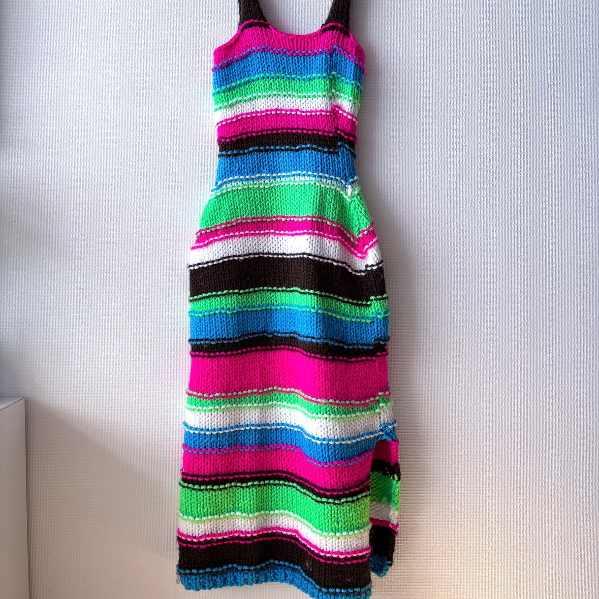 colourful knit dress Vestido Mini Always Happy Knit - Multicolor