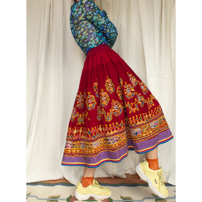 Indian embroidery antique skirt XS/S