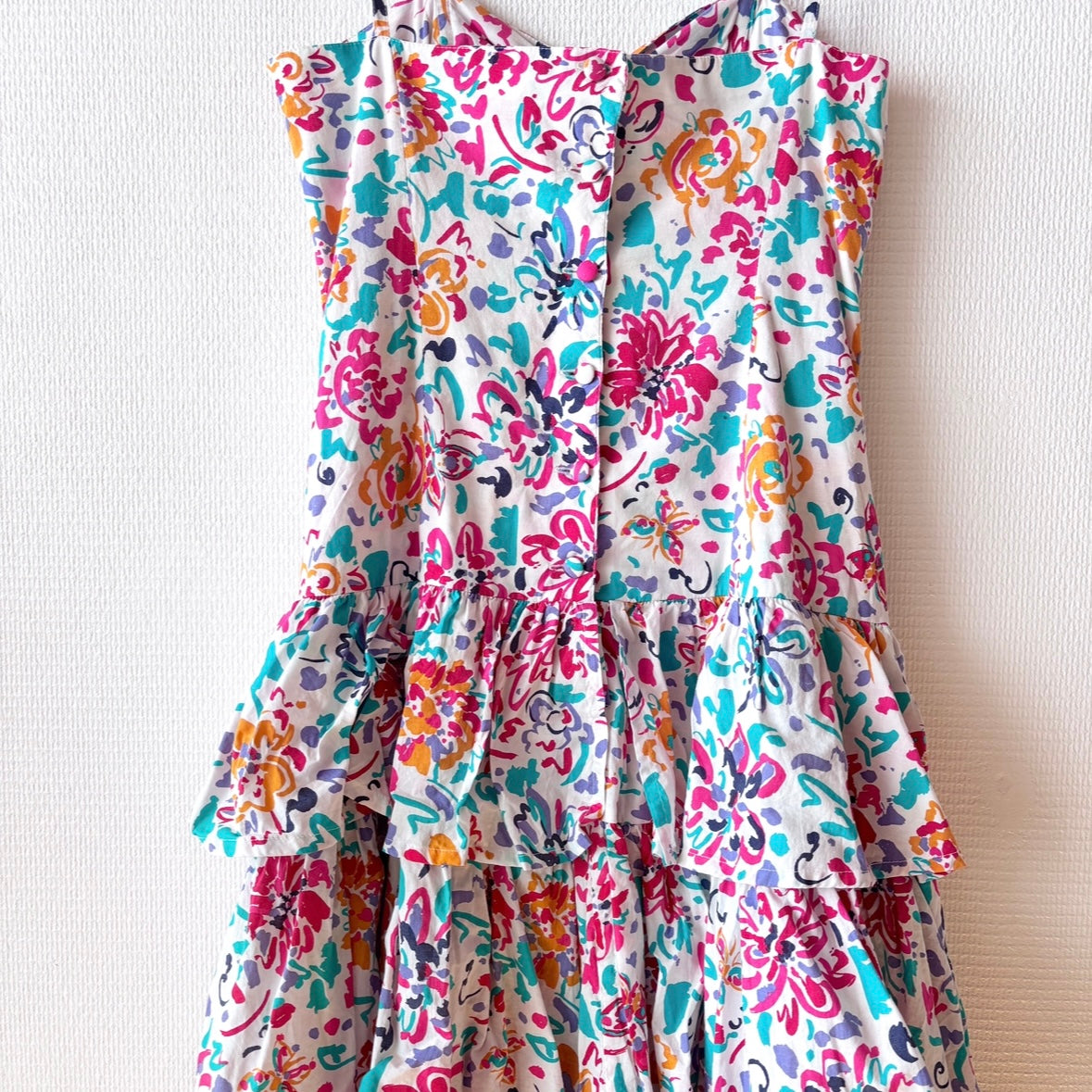 Zoomed-in view of the torso on the Vintage Laura Ashley Layered Cotton Dress